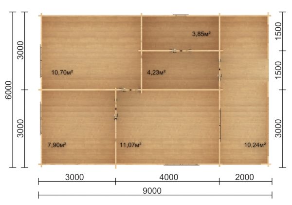 Гостевой домик из минибруса «Летний» 6×9 м