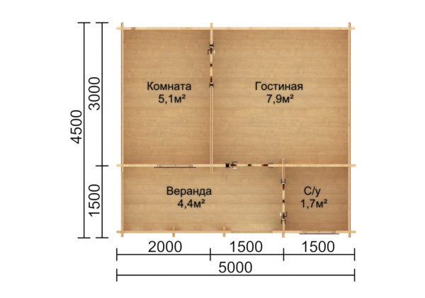 Хозблок из минибруса «Помощник» 5×4.5 м